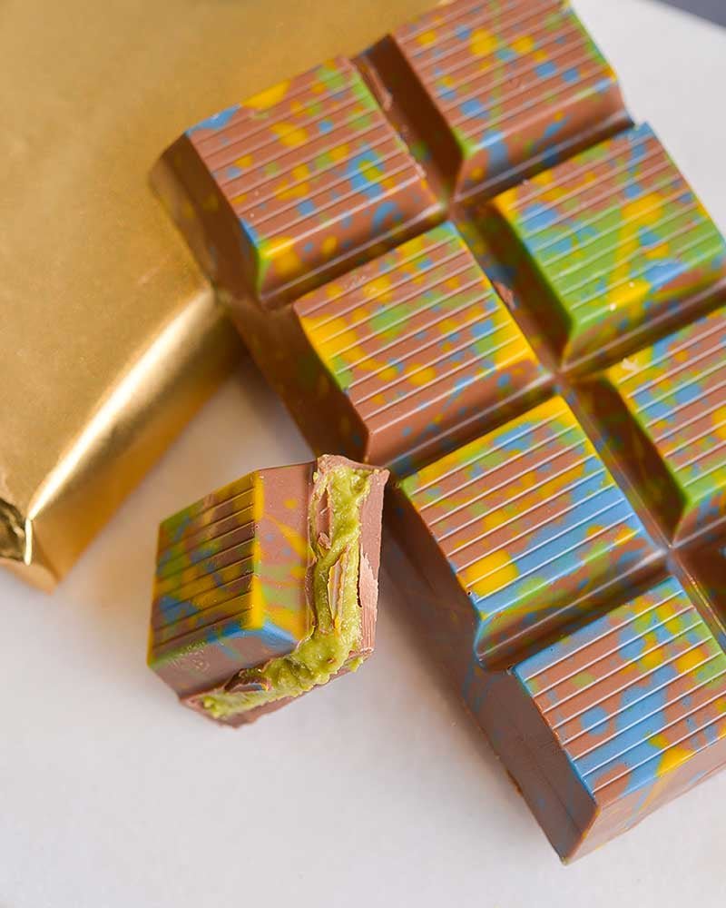 Dubai Luxury Chocolate Bar with Tahini, Kadayif & Antep Pistachios - Gourmet Delight - TryAladdin