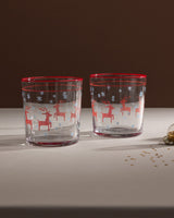 Clear Glass 4-Piece Water Glass Set - Boule de Neige Style