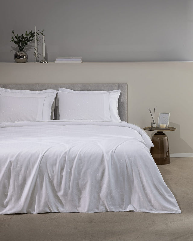 100% Cotton King Size Duvet Cover Set - Elegant Shimmer Sateen