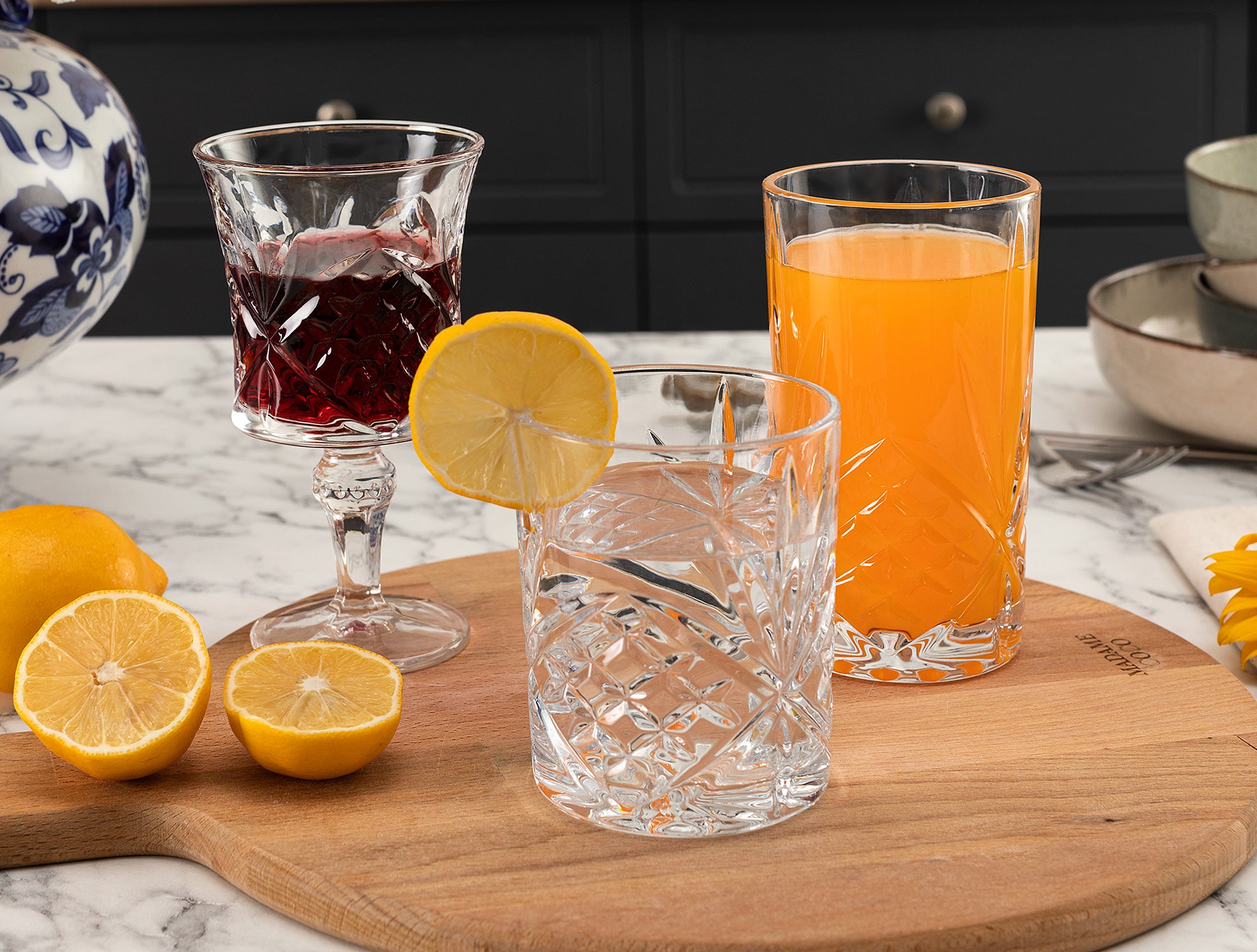 High-Quality Glass 4-Piece Tumbler Set - Versatile Drinkware