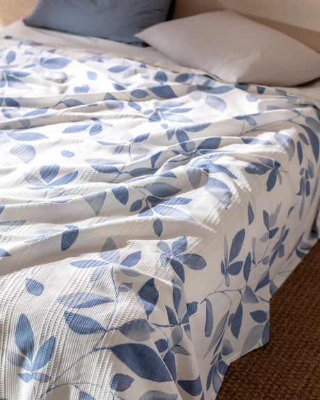 Cotton Lyocell Blend Double Pique - Verger Printed Design