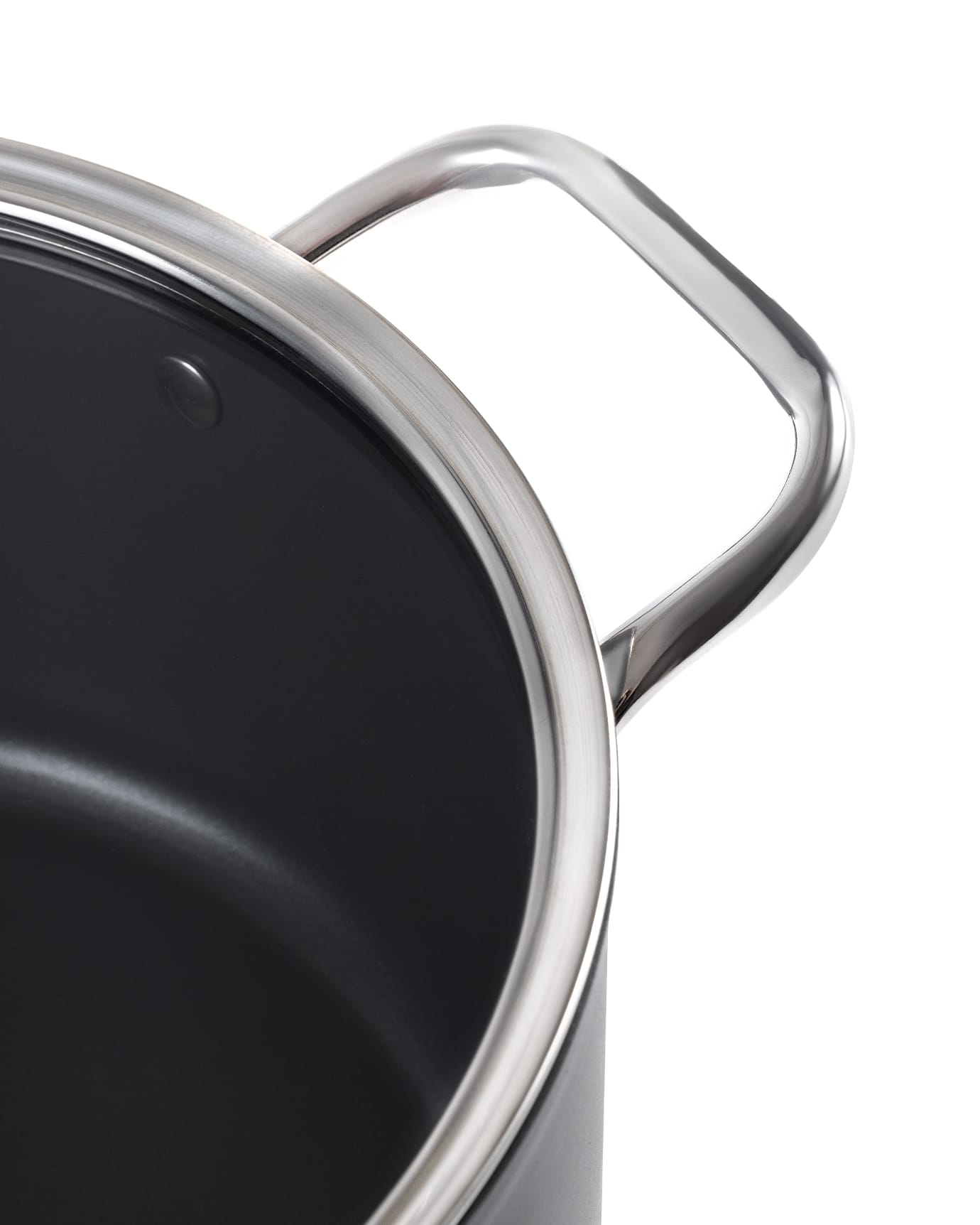 18cm Titanium Nonstick Deep Cooking Pot - Anthracite