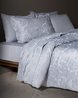 Premium Cotton Blend King Size Duvet Cover Set - Jacquard Satin