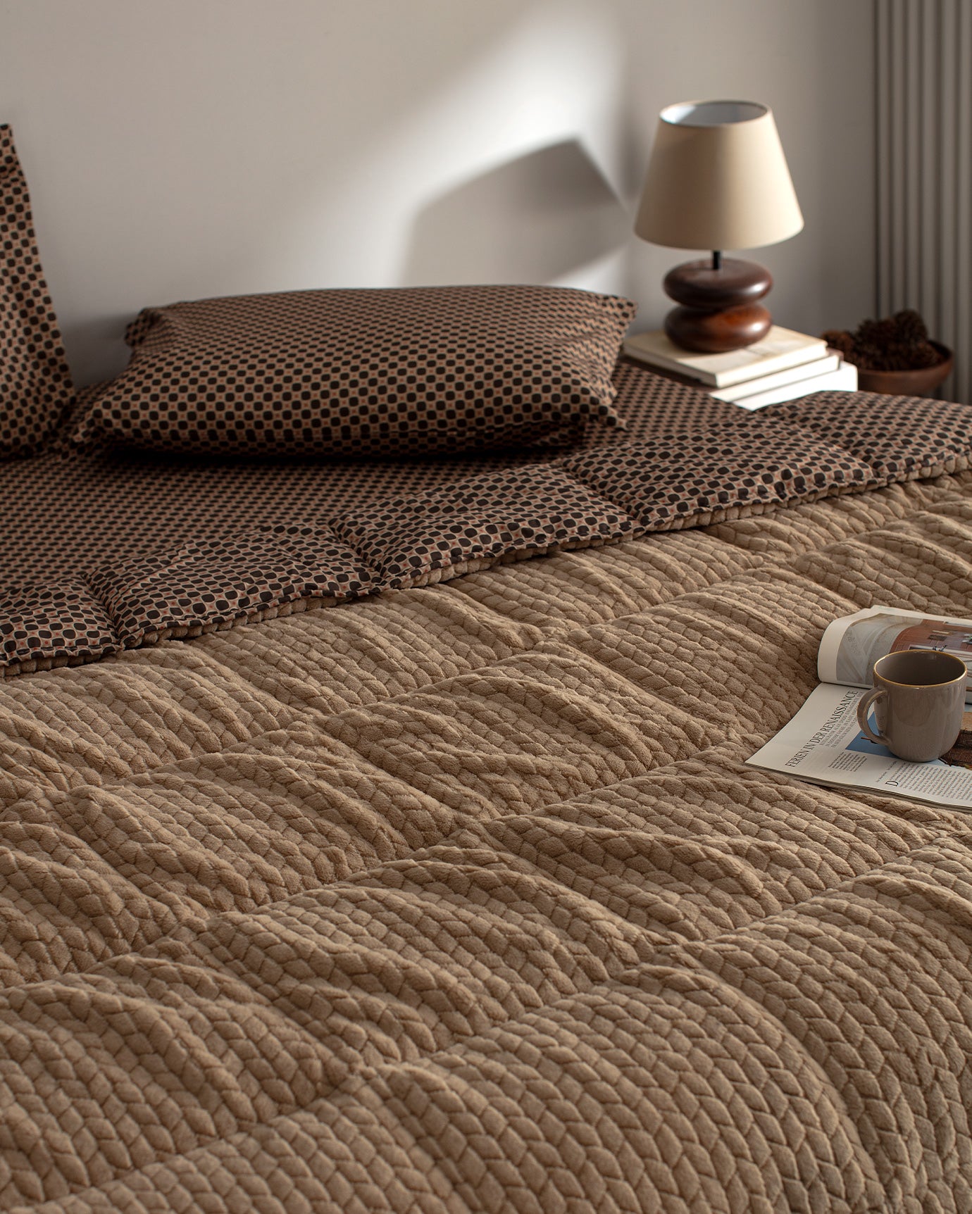 Double Size Welsoft Plush Cozy Bedding Set