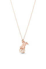 Premium 925 Sterling Silver Giraffe Love Necklace