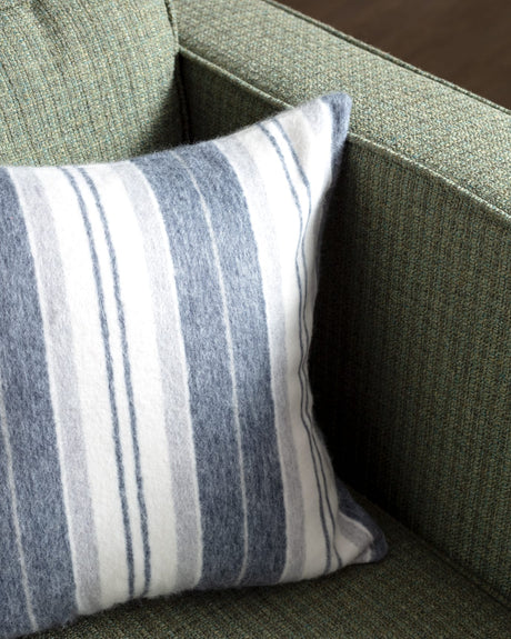 Premium Polyamide-Acrylic Blend Cushion Cover - Grey & Indigo Style
