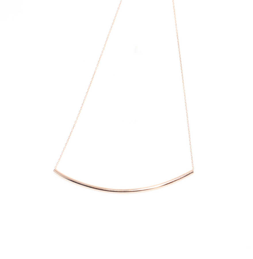 Professional Sterling Silver Tube Necklace