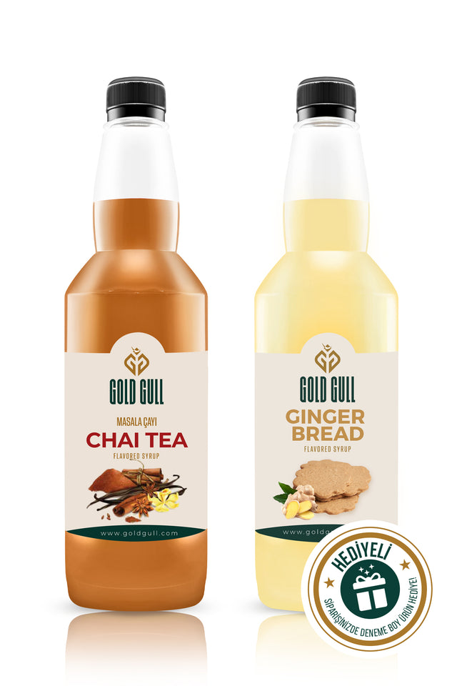 Gold Gull Professional Chai Tea Ginger Bread Syrup - 2 x 700ml