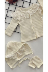 Cheerful Babies Organic Cream Lace Delights - 5 Piece Celebration Set - TryAladdin