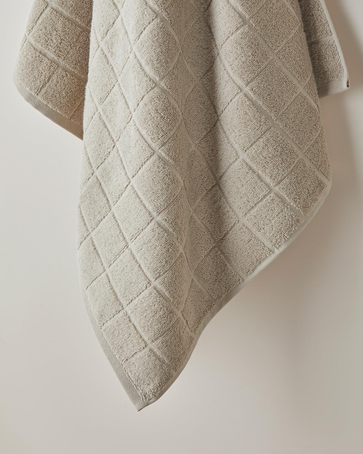 Premium Turkish Cotton Bath Towel Beige Textile