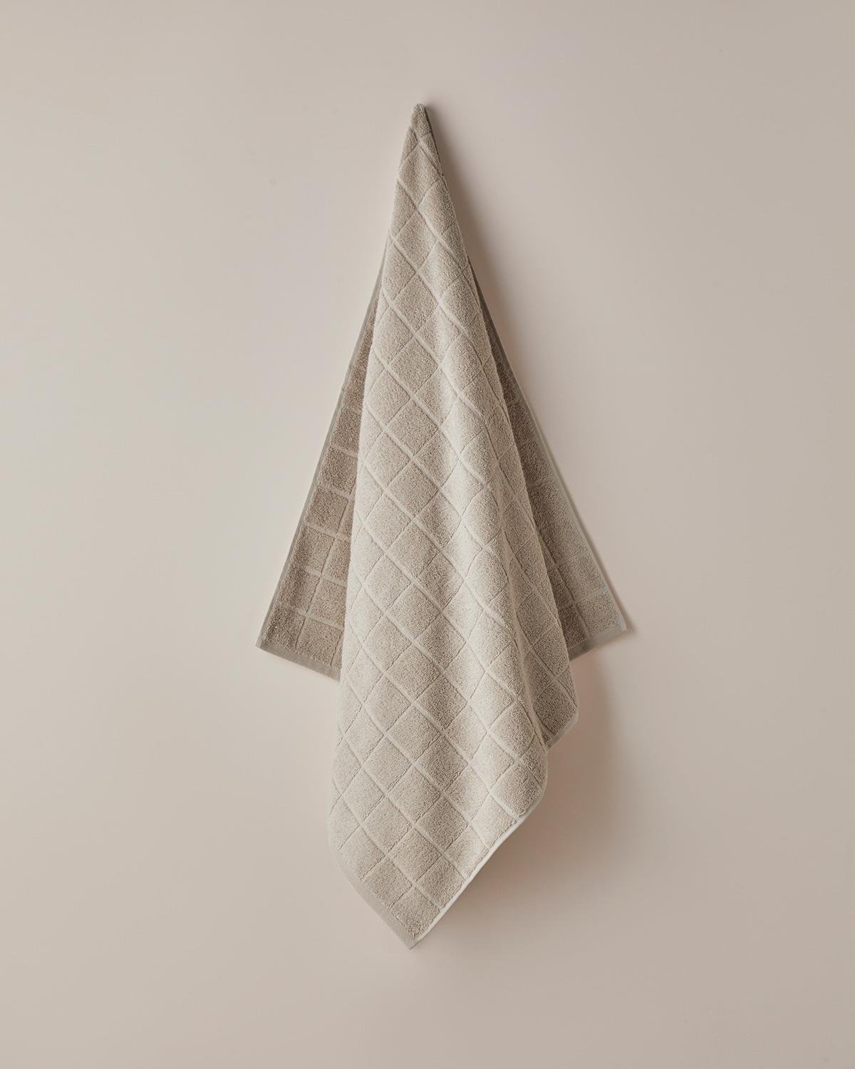 Premium Turkish Cotton Bath Towel Beige Textile