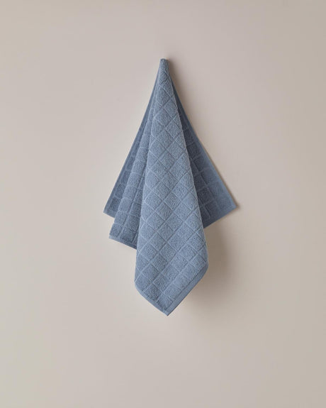 Premium-Checker-Cotton-Face-Towel-Soft-Absorbent-Blue