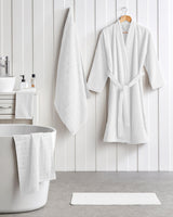 Premium-Chequer-Pattern-Soft-Cotton-Hand-Towel-White