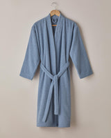 Premium-Soft-Cotton-Bathrobe-Chequer-Design-Blue