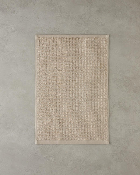 Premium-Turkish-Cotton-Checked-Hand-Towel-Beige-30x45cm
