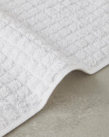 Premium White Checkered Cotton Hand Towel   Bulk Pack