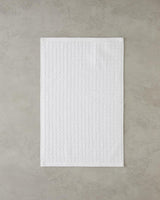Premium White Checkered Cotton Hand Towel - Bulk Pack