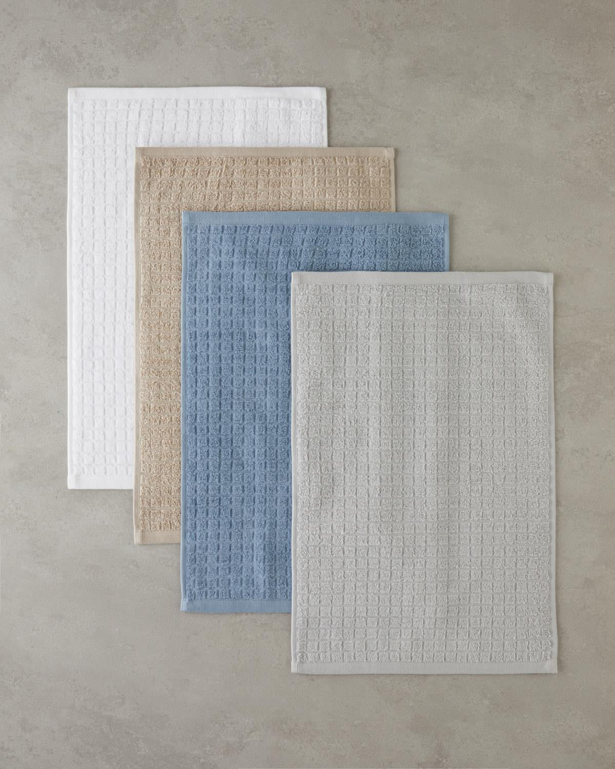 Premium Quality Checkered Cotton Hand Towel   Blue