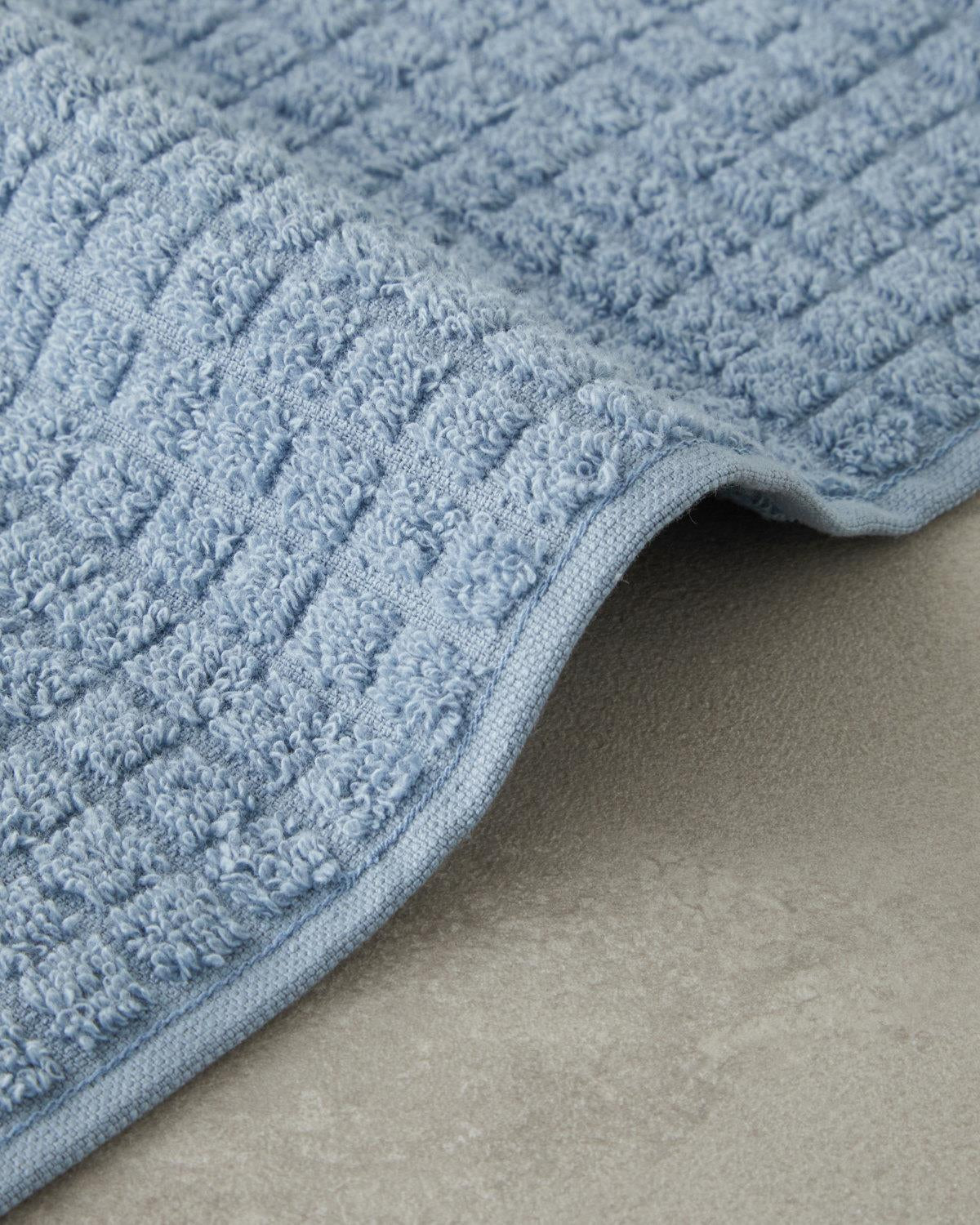 Premium Quality Checkered Cotton Hand Towel   Blue