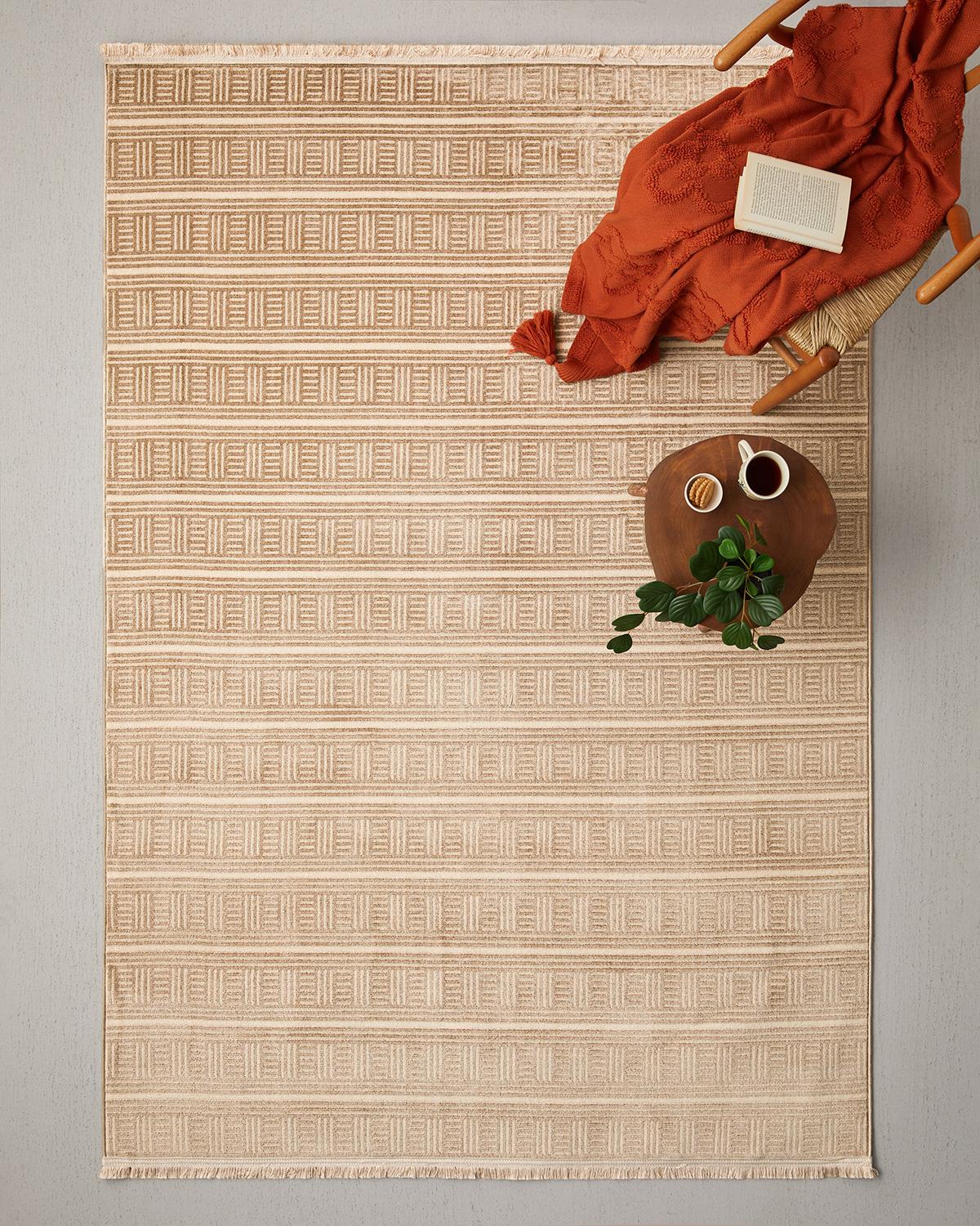 Premium Chera Style Beige Area Rug