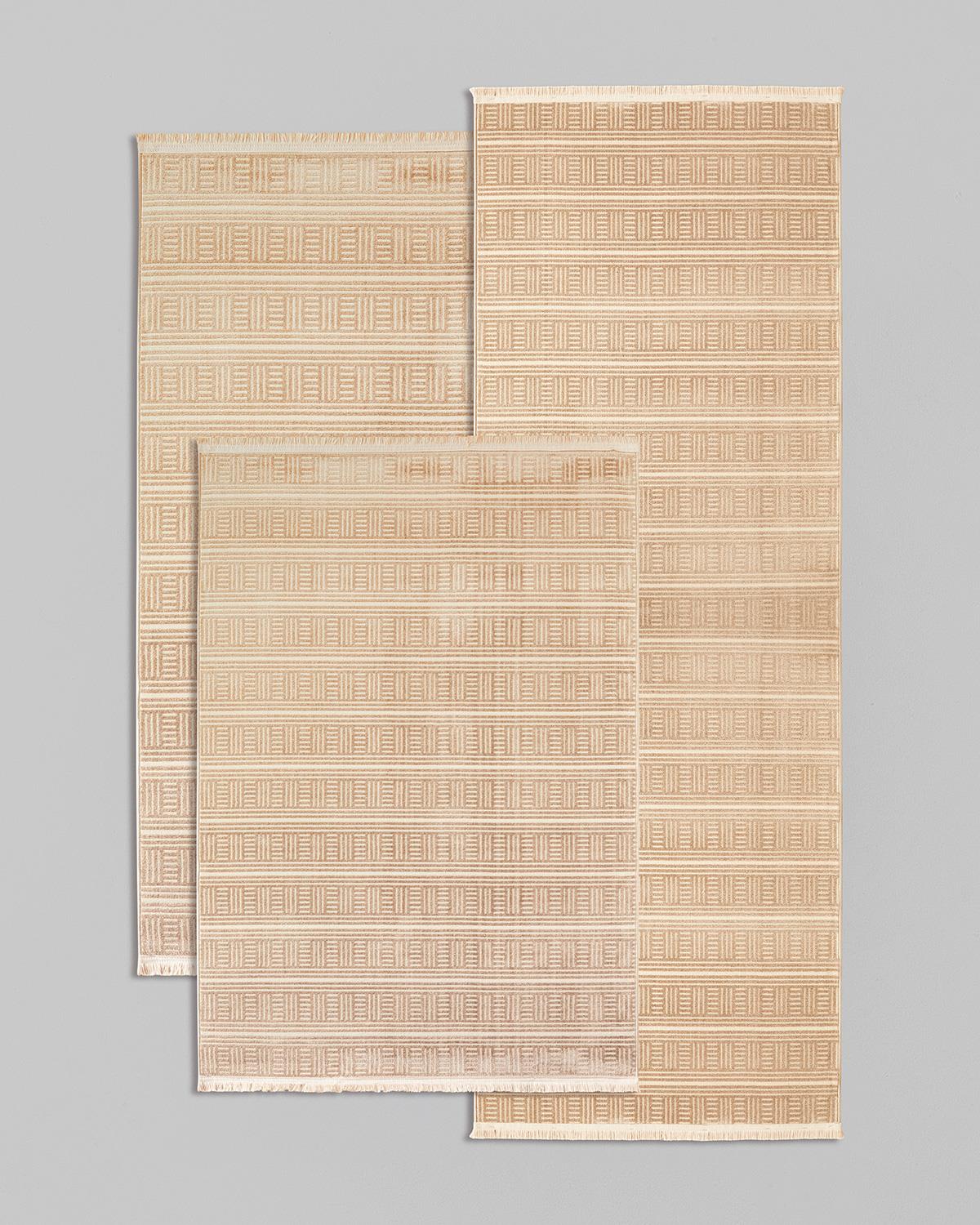 Professional Grade Chera Pattern Runner Rug Beige