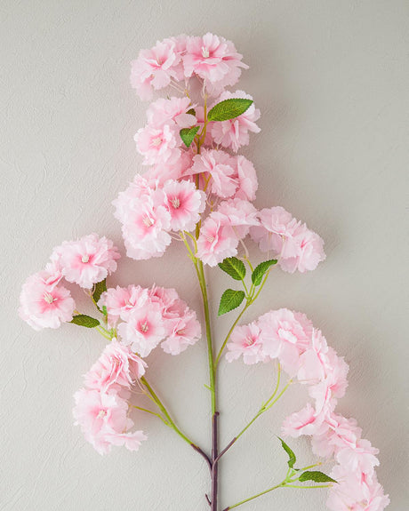 Professional Grade Dark Pink Cherry Blossom Branch   Artificial Floral Decor