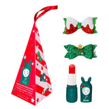 Cherry Scented Lip Balm & Hair Clip Holiday Gift Set - TryAladdin