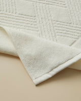 Professional-Grade-Cotton-Bath-Mat-Chic-Diamond-Ivory