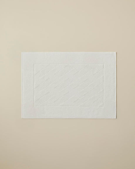 Professional-Grade-Cotton-Bath-Mat-Chic-Diamond-Ivory