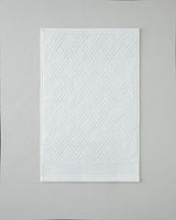 Premium Diamond Pattern Cotton Hand Towel - Ivory