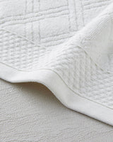 Premium Diamond Pattern Cotton Hand Towel - Ivory