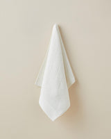 Premium Diamond Weave Cotton Hand Towel - Ivory