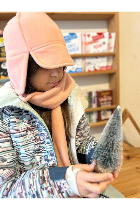 children's Fleece Hat - Warm Rose Pink - TryAladdin