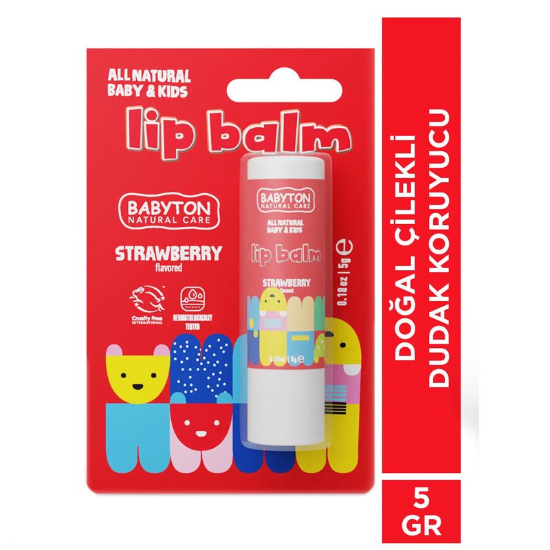 Children's Herbal Lip Balm - Hydrating Strawberry Lip Protector Stick - TryAladdin
