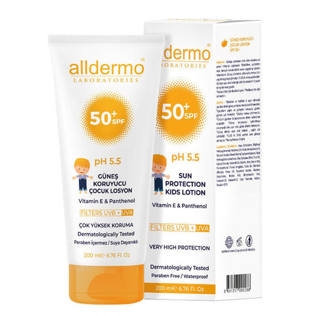 Children's Sunscreen Lotion - High Protection SPF 50+ with Vitamin E & Natural Oils - TryAladdin