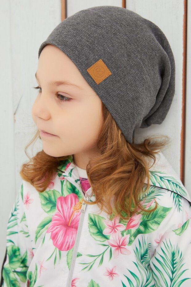 children's Unisex 100% cotton Rib Knit Hat & Neck Warmer Set - TryAladdin