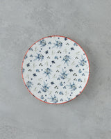 Professional Bone Porcelain Dessert Plate - Chimera Blue Motif