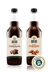Gold Gull Professional Chocolate Caramel Coffee & Fruit Syrup - 1.4L (2 x 700ml)
