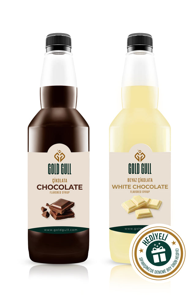 Gold Gull Professional White Chocolate, Coffee & Fruit Syrup Pack - 2 x 700ml (1.4L Total)