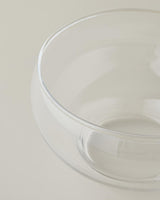 Professional Clear Glass Serving Bowl 20cm Diameter
