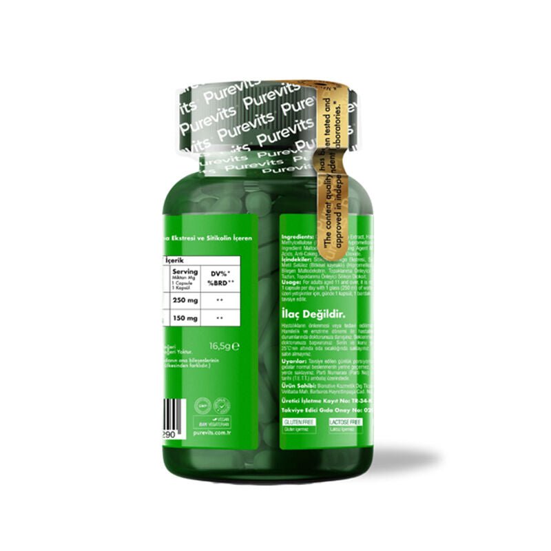 Citicoline Cognizin & Ginkgo Biloba - Cognitive Support Vegan Capsules - TryAladdin