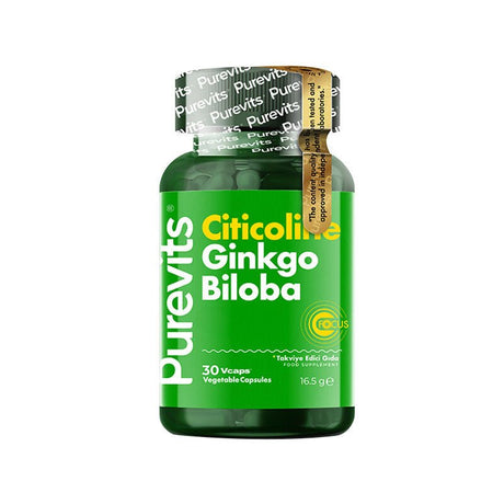 Citicoline Cognizin & Ginkgo Biloba - Cognitive Support Vegan Capsules - TryAladdin