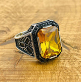 Citrine Silver Ring