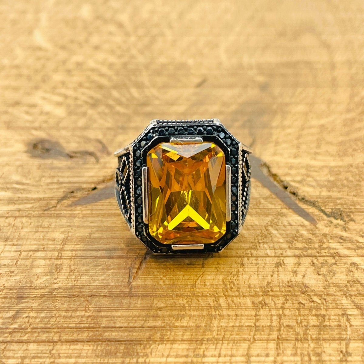 Citrine Silver Ring