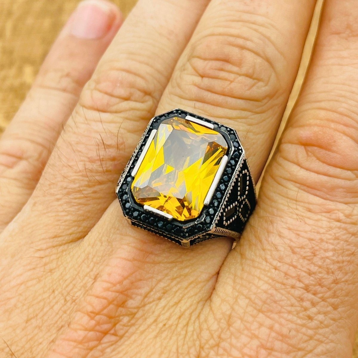 Citrine Silver Ring