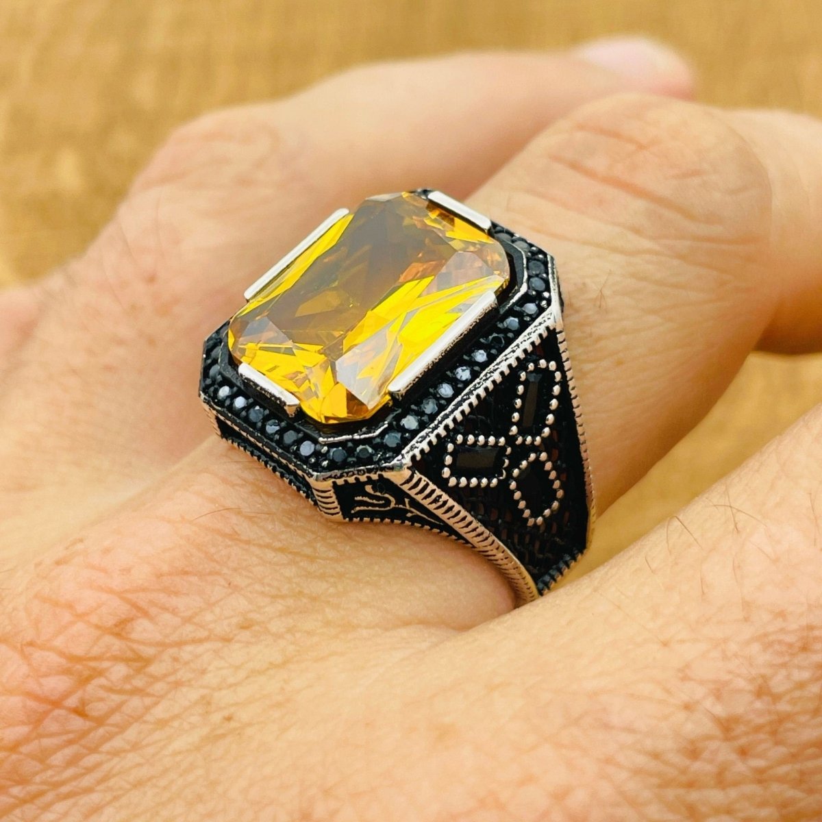 Citrine Silver Ring