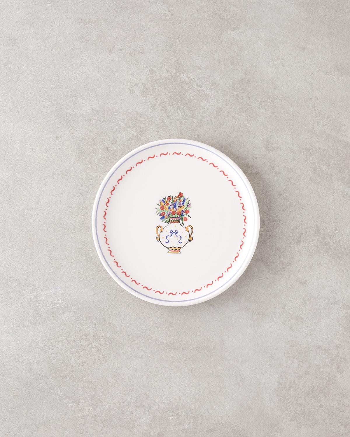 Premium Colorful Ceramic Dessert Plate Set 18 Piece