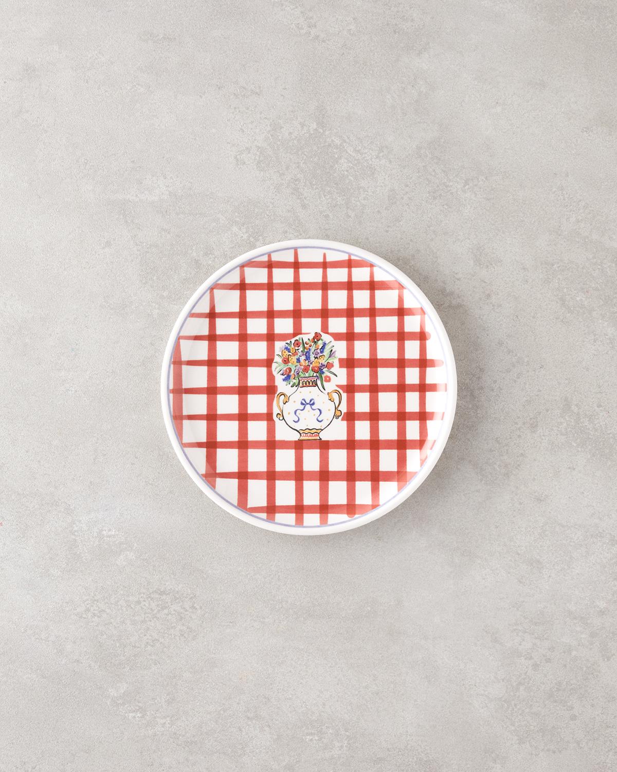 Premium Colorful Ceramic Dessert Plate Set 18 Piece