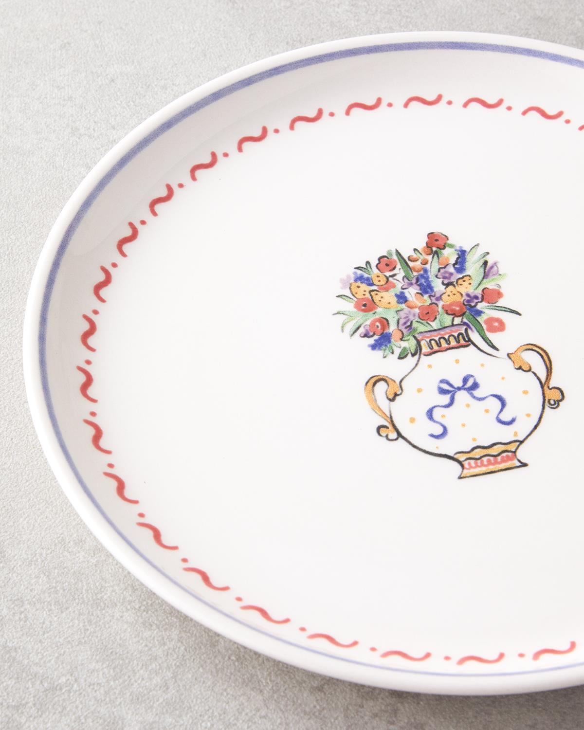 Premium Colorful Ceramic Dessert Plate Set 18 Piece