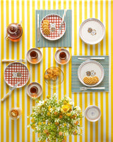 Premium Colorful Ceramic Dessert Plate Set 18 Piece